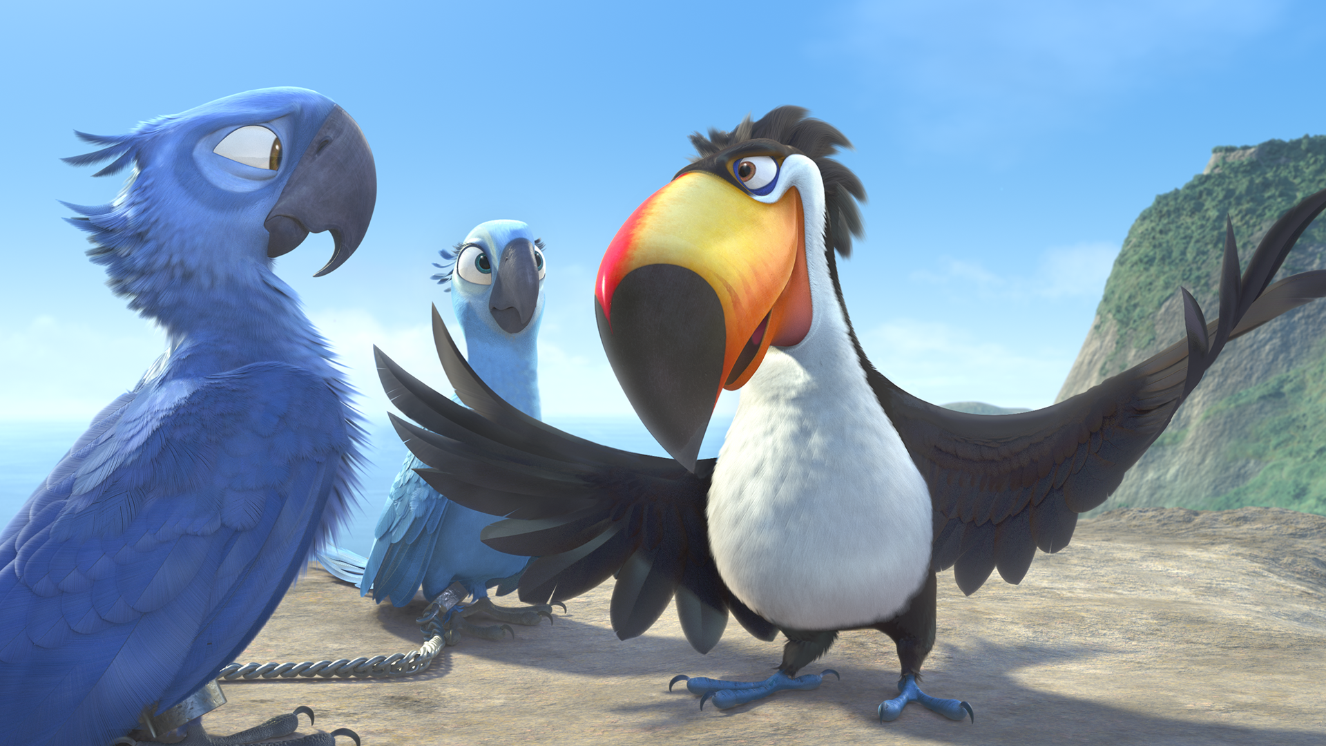 Rafael and Blu in Rio
