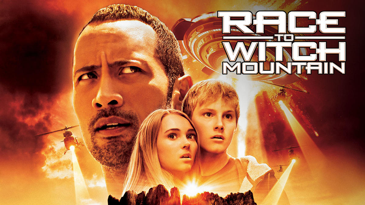 Title art for the Dwayne Johnson movie Race to Witch Mountain.