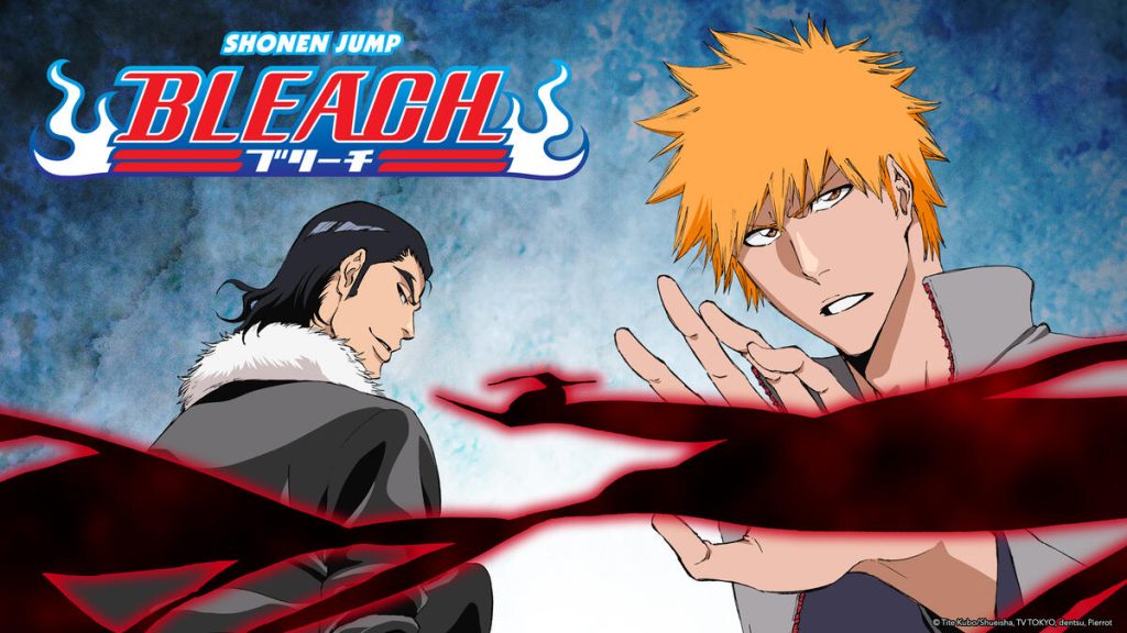 Title art for the anime series Bleach.
