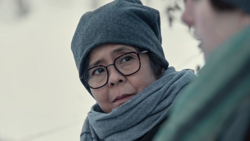 A still image of Dolly de Leon as Agnes in the Hulu Original series, Nine Perfect Strangers.