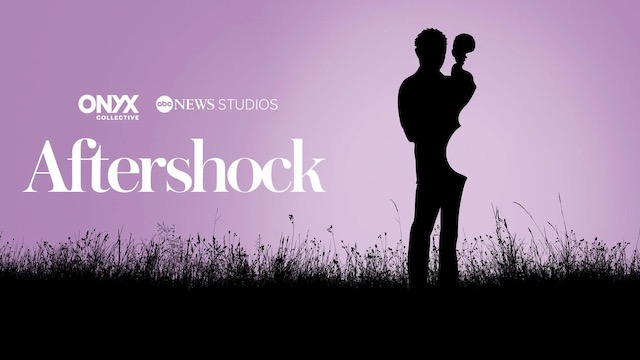 Title art for the documentary Aftershock.