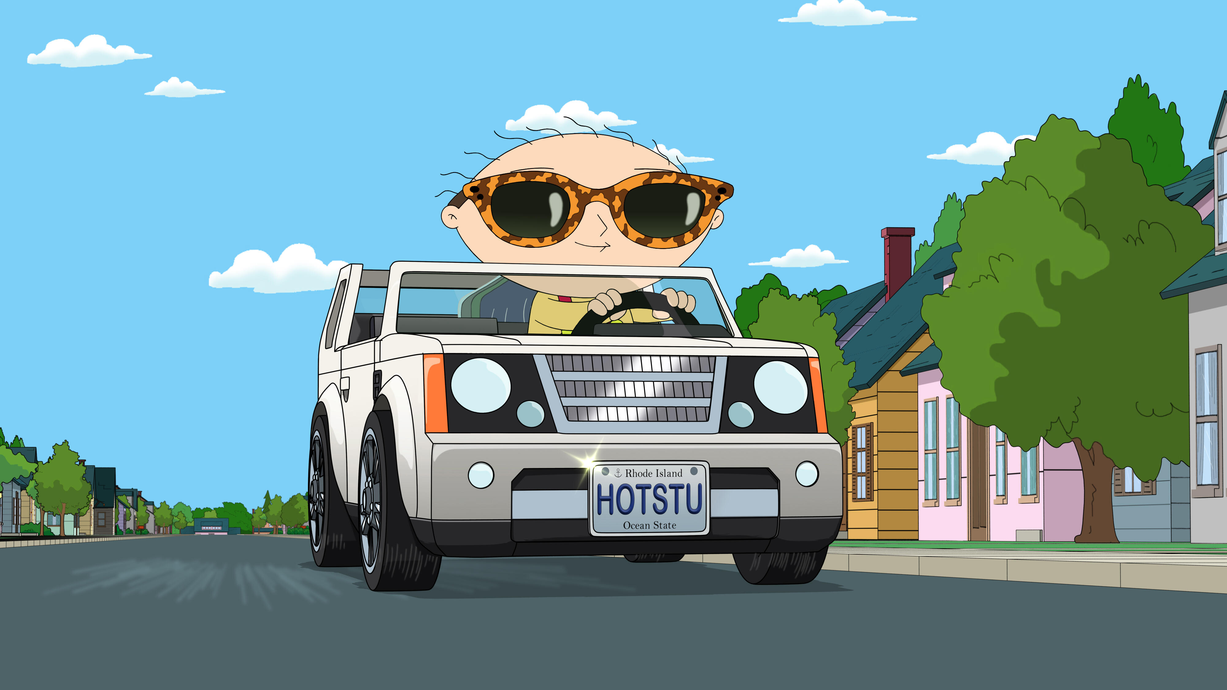 Stewie Griffin, voiced by Seth MacFarlane, in a scene from Family Guy.