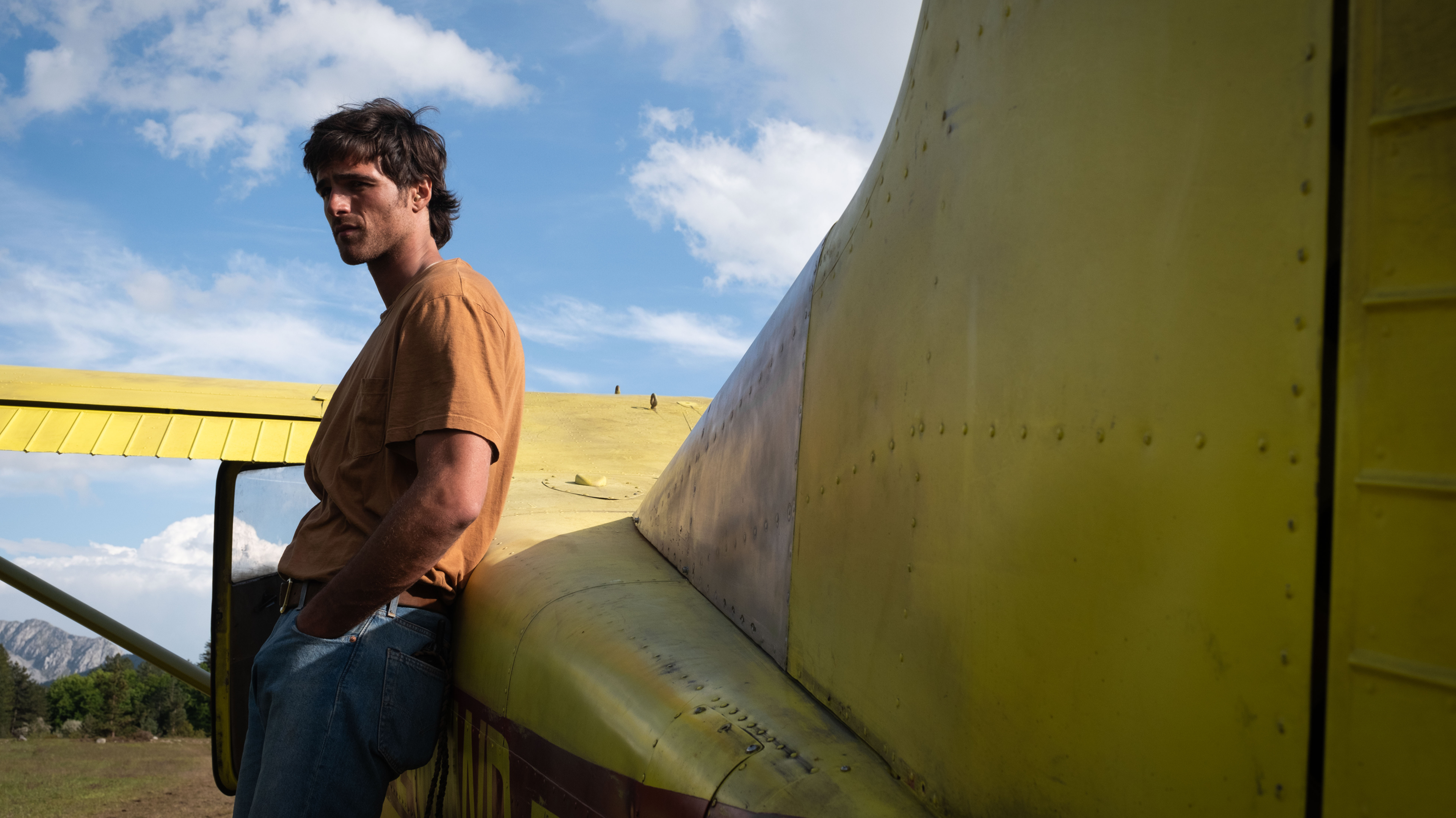 Jacob Elordi portraying the character Hig in director Ridley Scott's post-apocalyptic science fiction film, The Dog.