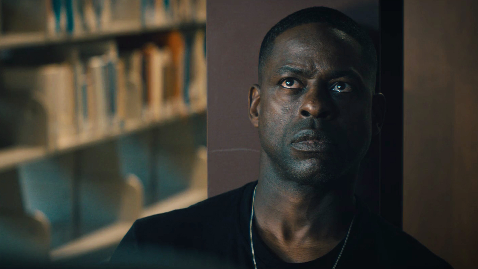 A closeup of Xavier Collins (Sterling K. Brown) in Paradise