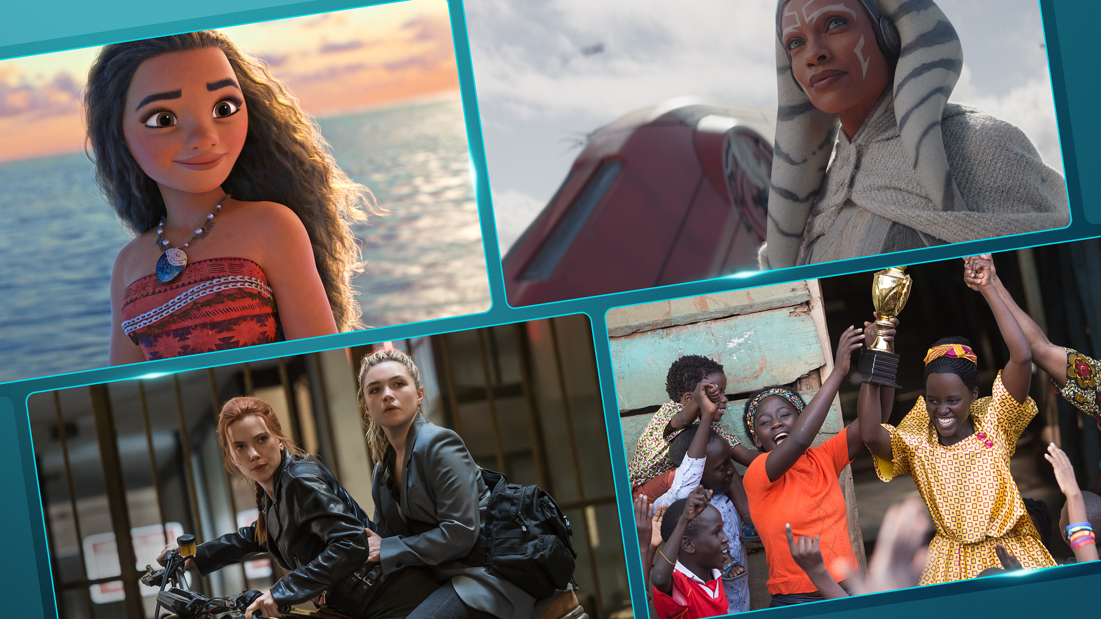 This is the hero image for the International Women's Day article featuring movies and shows with inspiring female leads