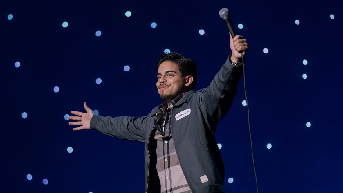 Comedian Ralph Barbosa in the Hulu stand-up special Planet Bosa.