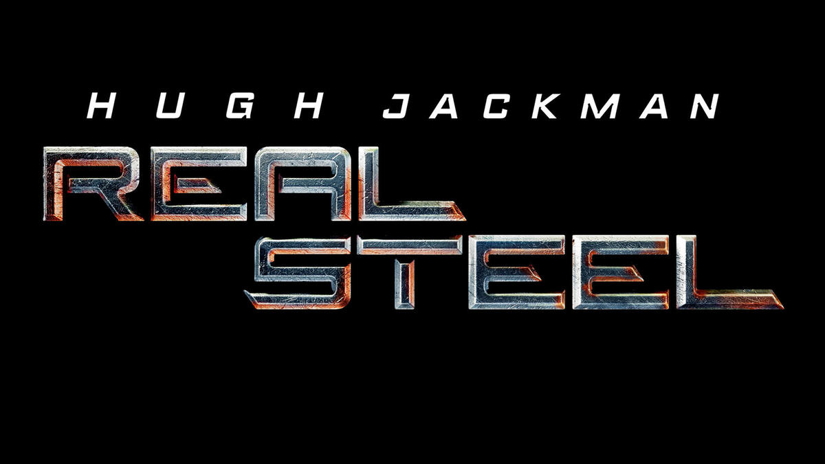 Title art for boxing movie Real Steel