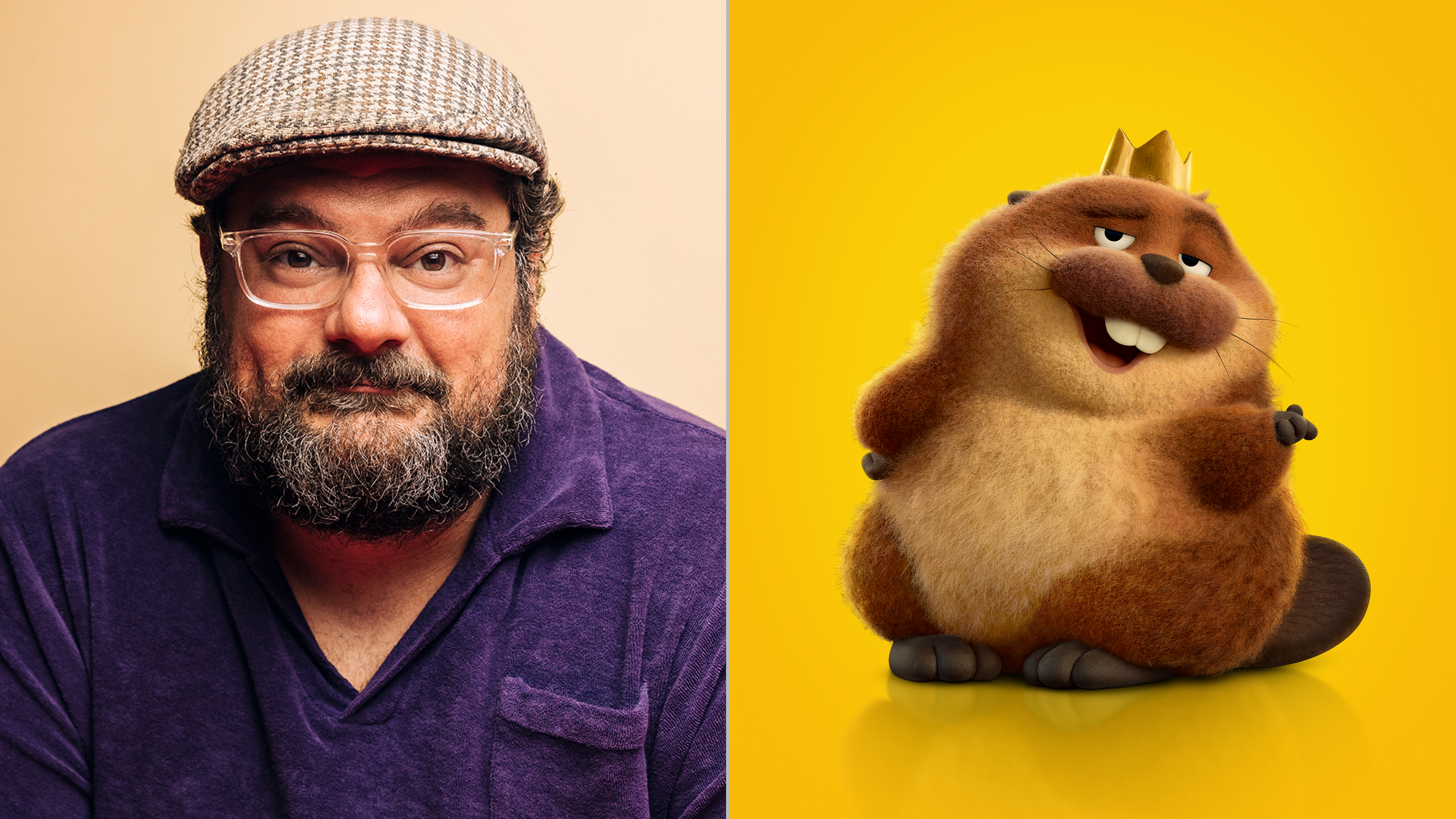The image features Bobby Moynihan, the voice of King George in Hoppers, Disney+.