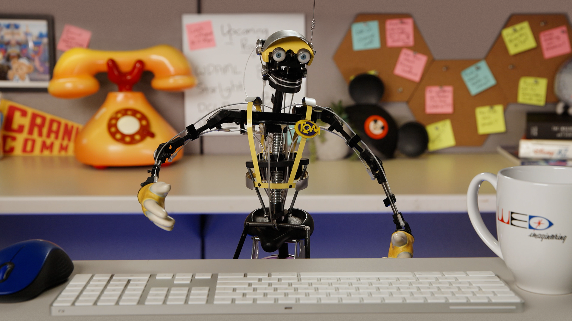 This is a Tom Morrow 2.0 animatronic figure from Disney's "Imagineer That!" series.