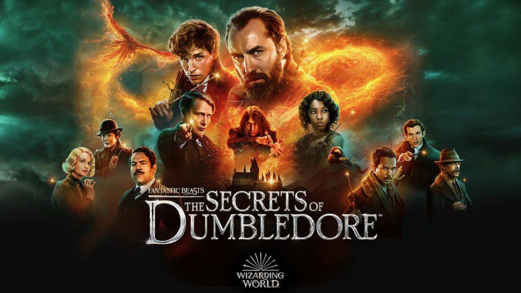 Title art for the movie Fantastic Beasts: The Secrets of Dumbledore.