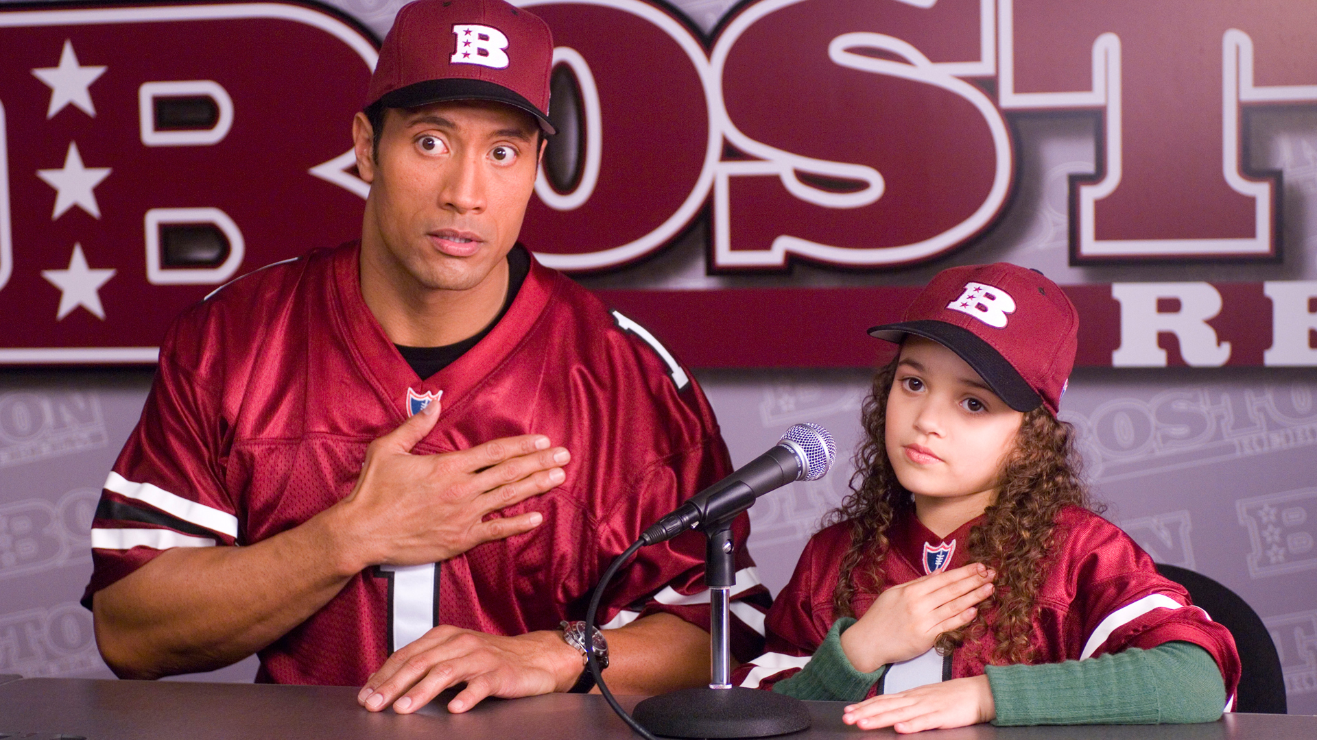 Dwayne Johnson in The Game Plan.