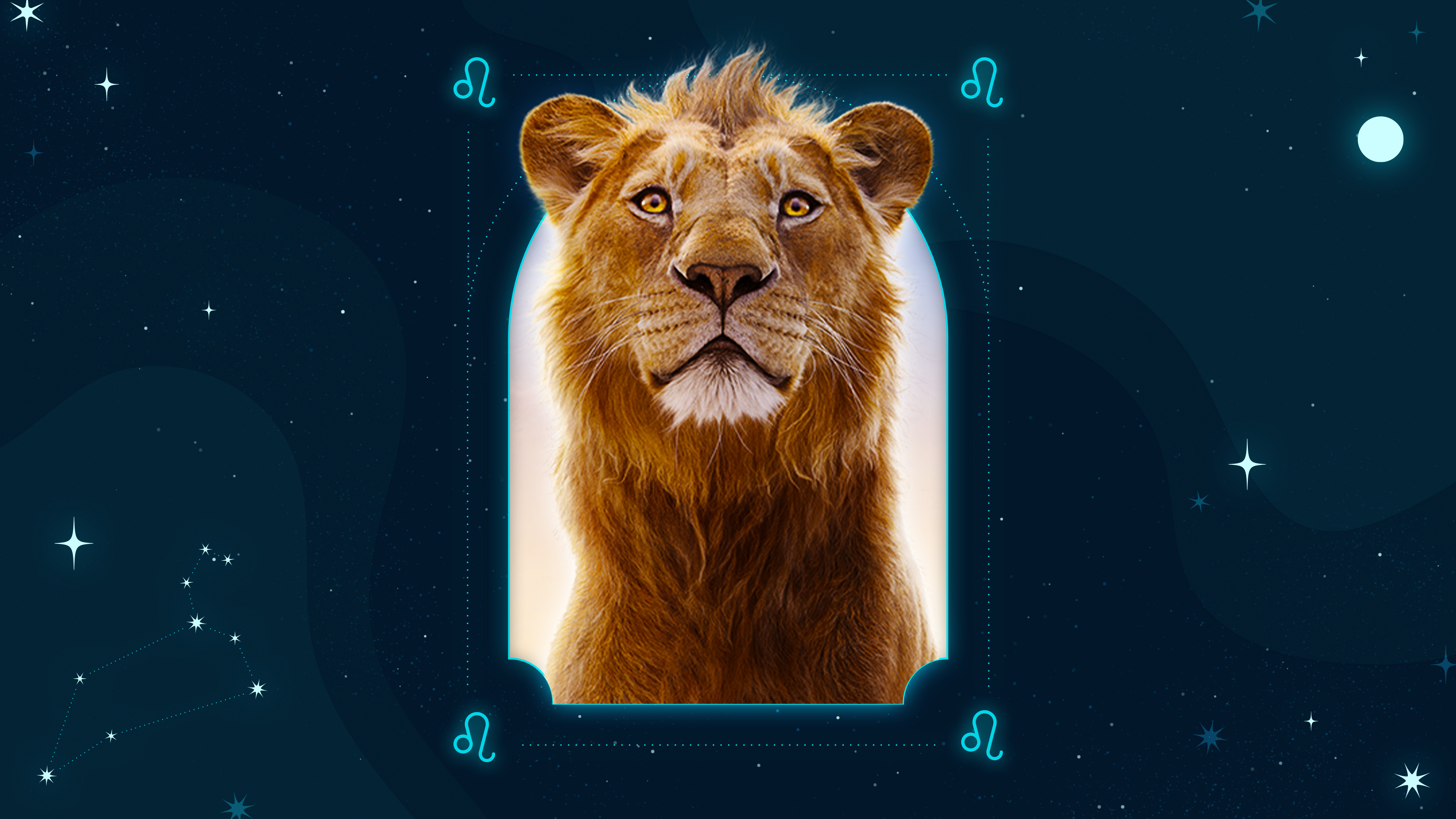 Imagen de Mufasa asociada al signo leo según sus rasgos de personalidad y características.