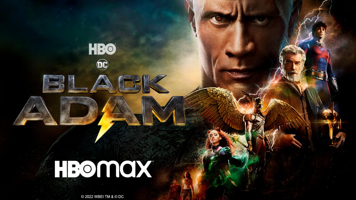 Title art for the Dwayne Johnson movie Black Adam.