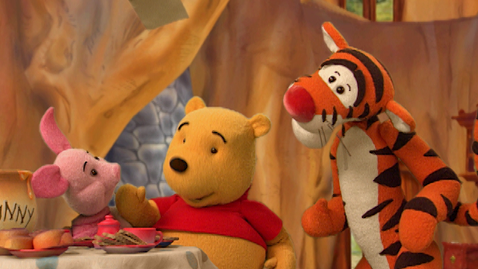 This image features Tigger, Winnie the Pooh, and Piglet from the children's television series The Book of Pooh. 