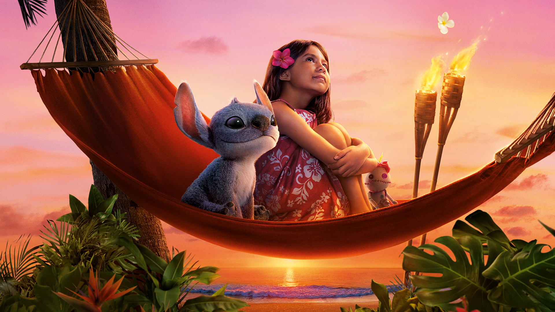 A scene from the 2025 live-action remake of Lilo & Stitch