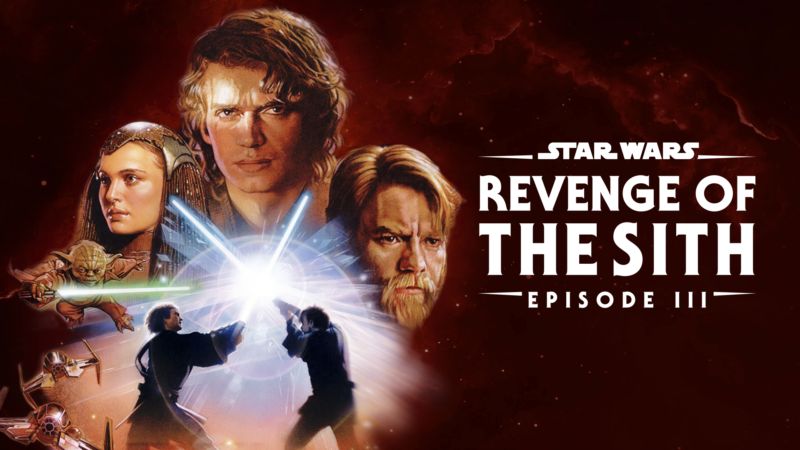 Title art for the Star Wars movie, Episode III: Revenge of the Sith.