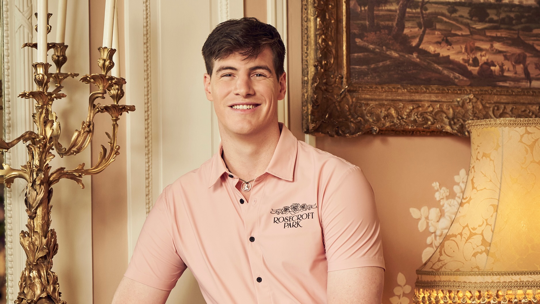 A headshot of Charlie the bartender for Season 3 of Vanderpump Villa.