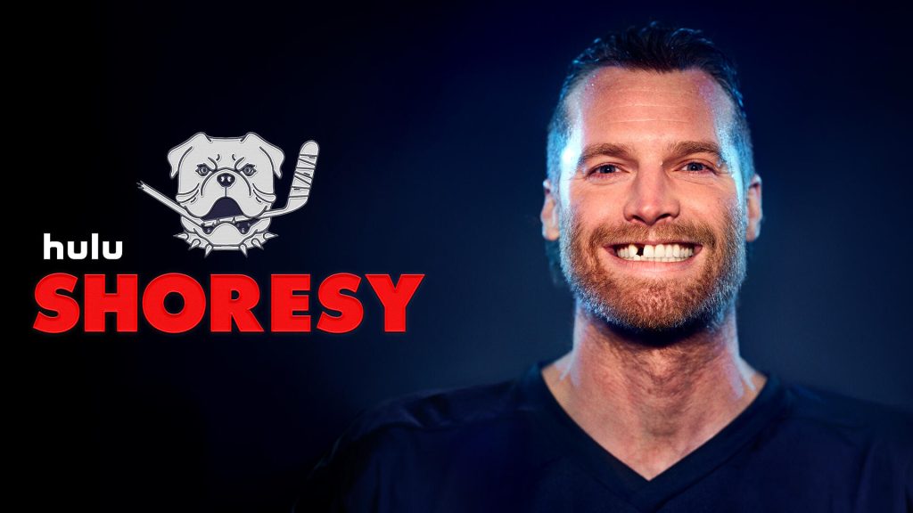 Title art for the Hulu Original hockey show Shoresy.