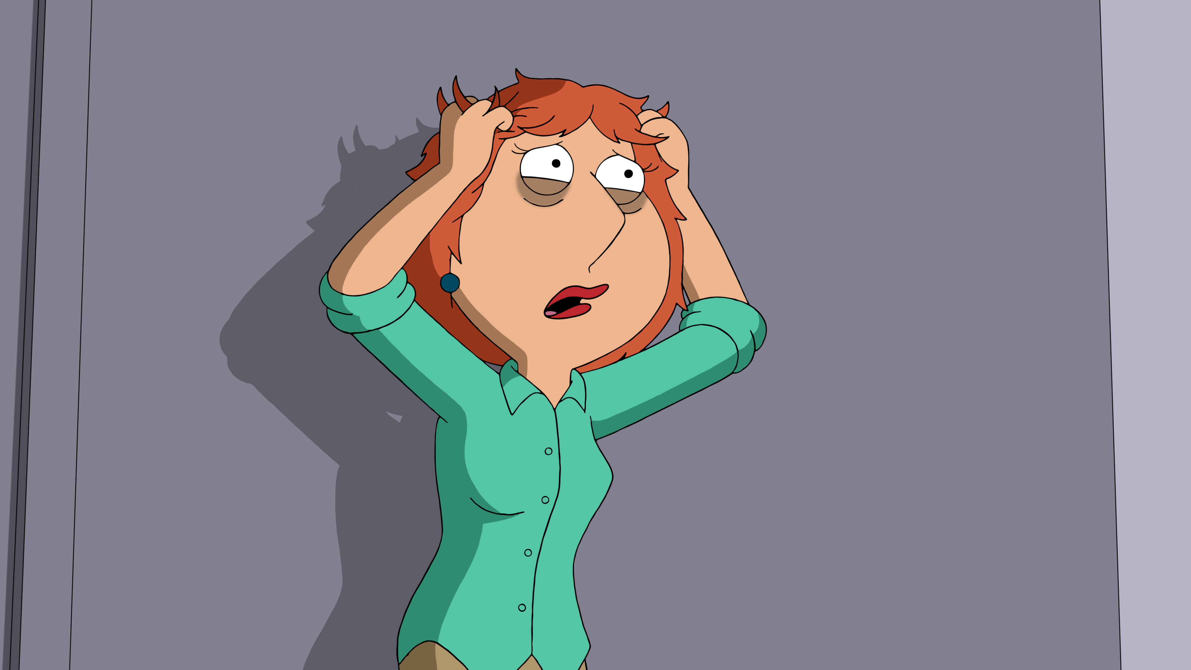 Lois Griffin, voiced by Alex Borstein, in a scene from Family Guy.