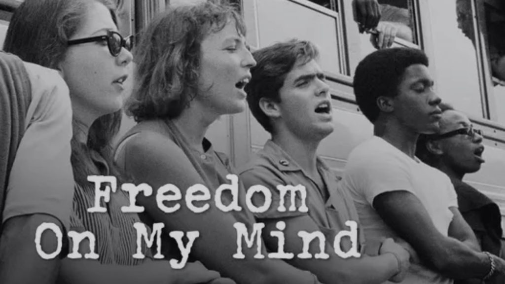 Title art for the Black history documentary Freedom on My Mind.