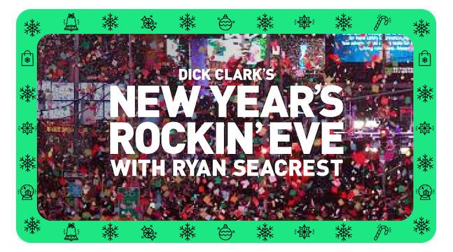 NY Rockin Eve Active Promo MWT Asset - Hulu Perks