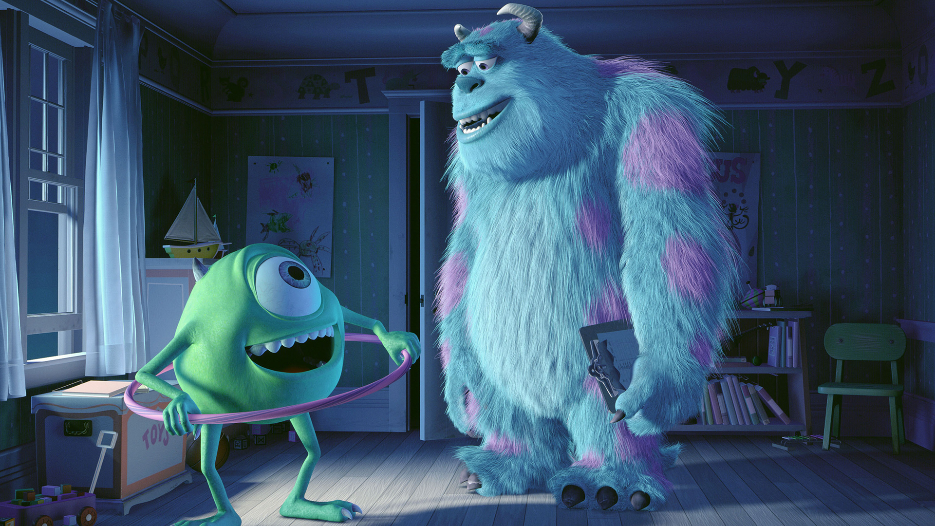 Sully and Mike are conversing