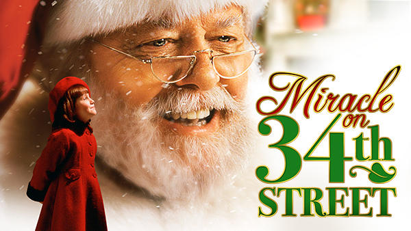 Title art for the classic Christmas movie Miracle on 34th Street.