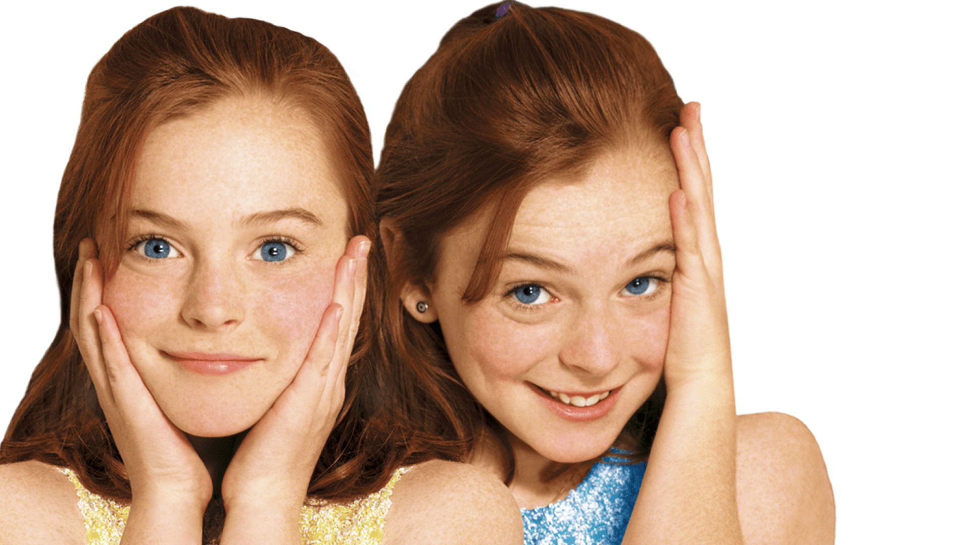 Lindsay Lohan as identical twins Annie James and Hallie Parker in The Parent Trap