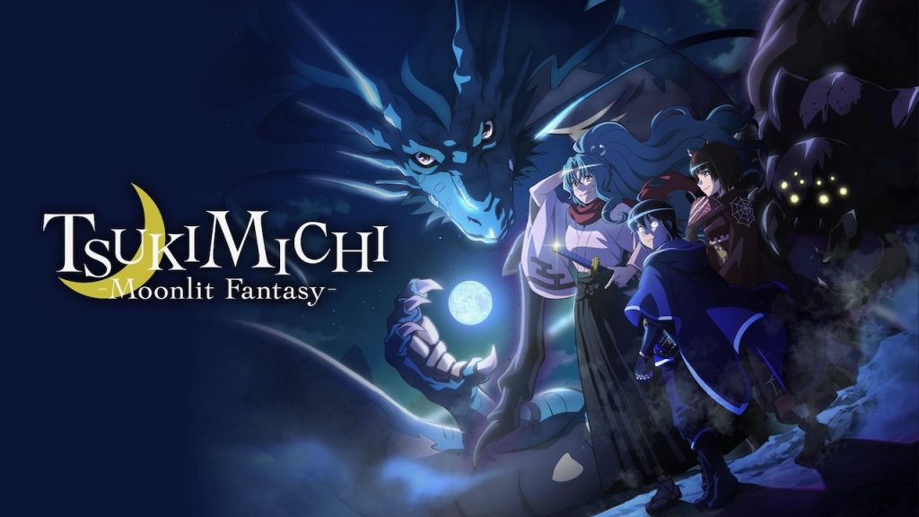 Title art for isekai anime, Tsukimichi: Moonlit Fantasy.
