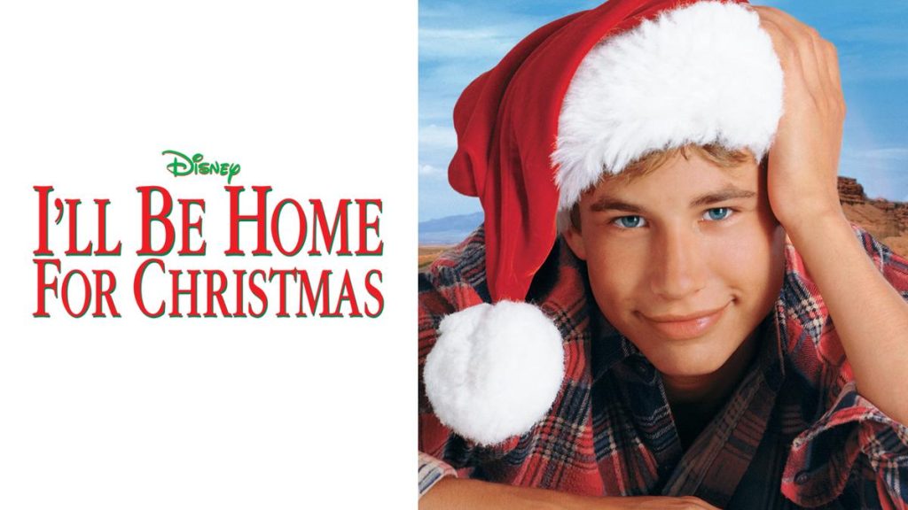 Title art for the Disney holiday movie I’ll Be Home for Christmas.