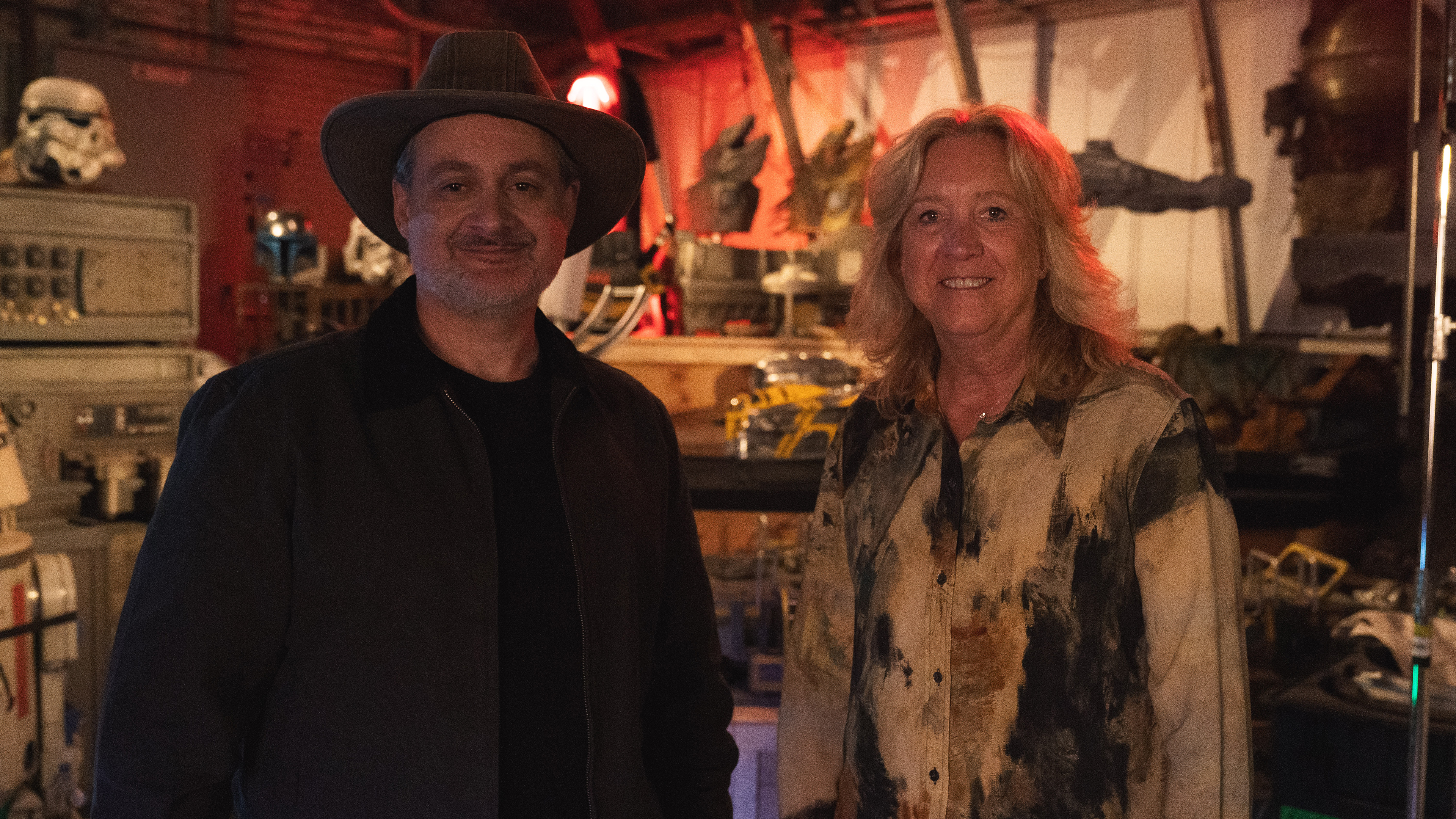 Dave Filoni with Lesie Iwerks.