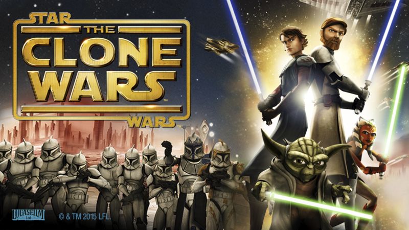 Title art for the Star Wars series, The Clone Wars.