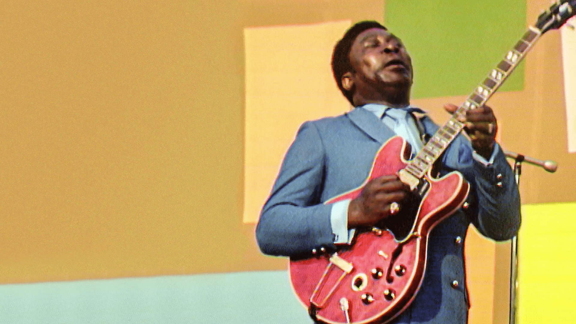 B.B. King performing at the 1969 Harlem Cultural Festival