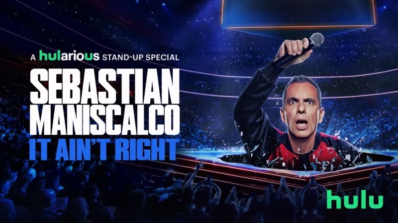 Title art for the Hulu Original stand-up special Sebastian Maniscalco: It Ain’t Right.