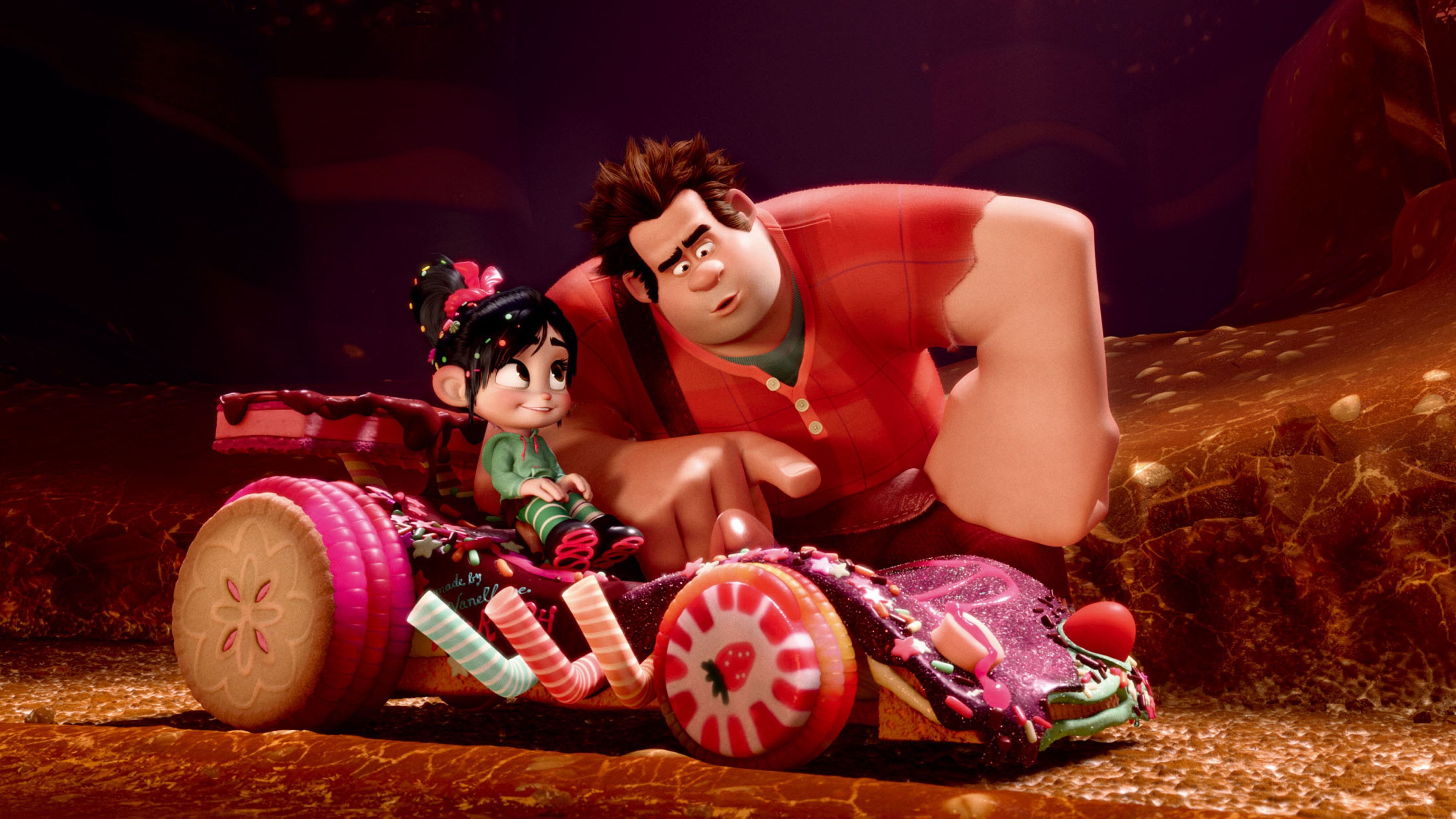 『シュガー・ラッシュ』のラルフとヴァネロペ