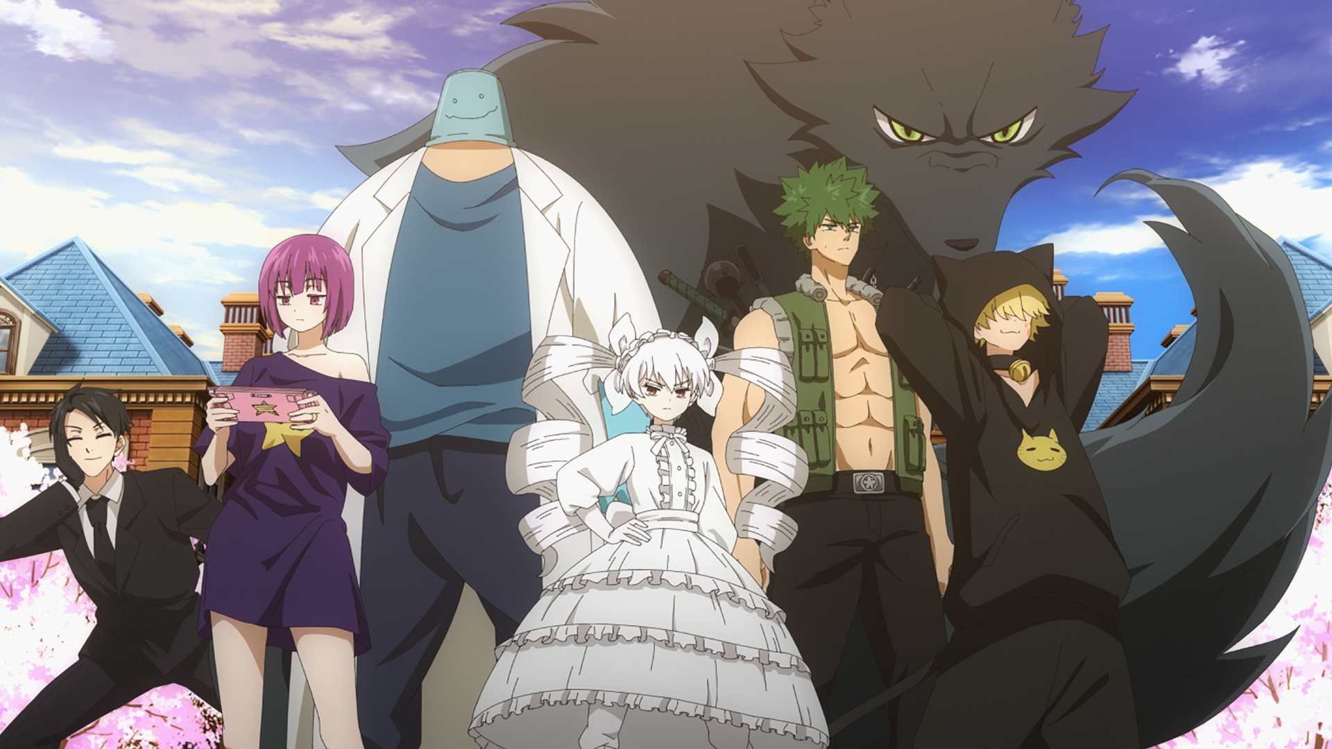 Mutsumi and her siblings in the anime Mission: Yozakura Family