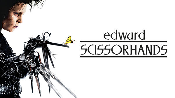 Title art for the Disney Halloween movie, Edward Scissorhands.
