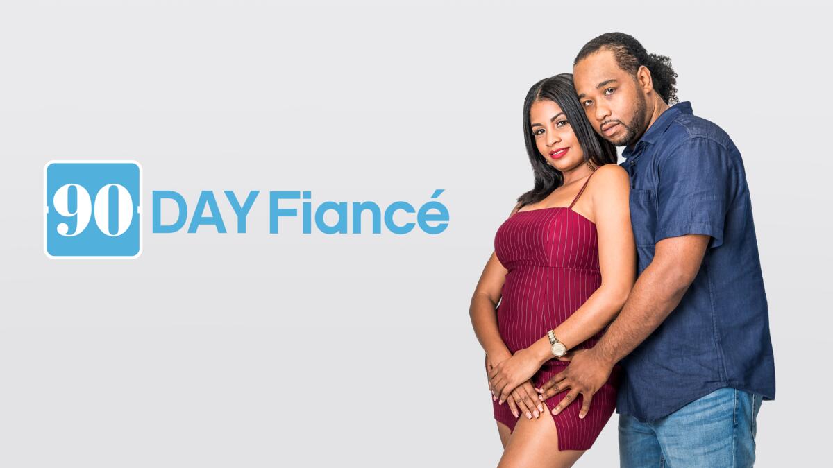 Title art for the reality dating series 90 Day Fiancé.
