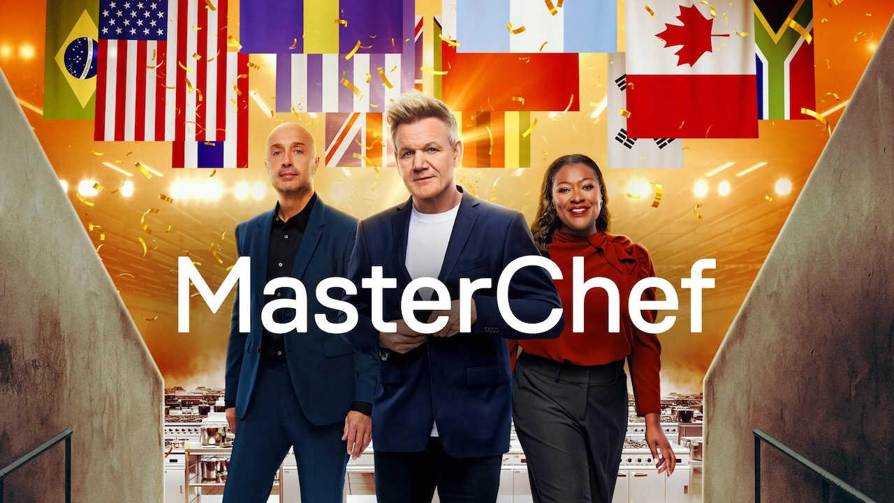 Title art for MasterChef reality show streaming on Hulu.