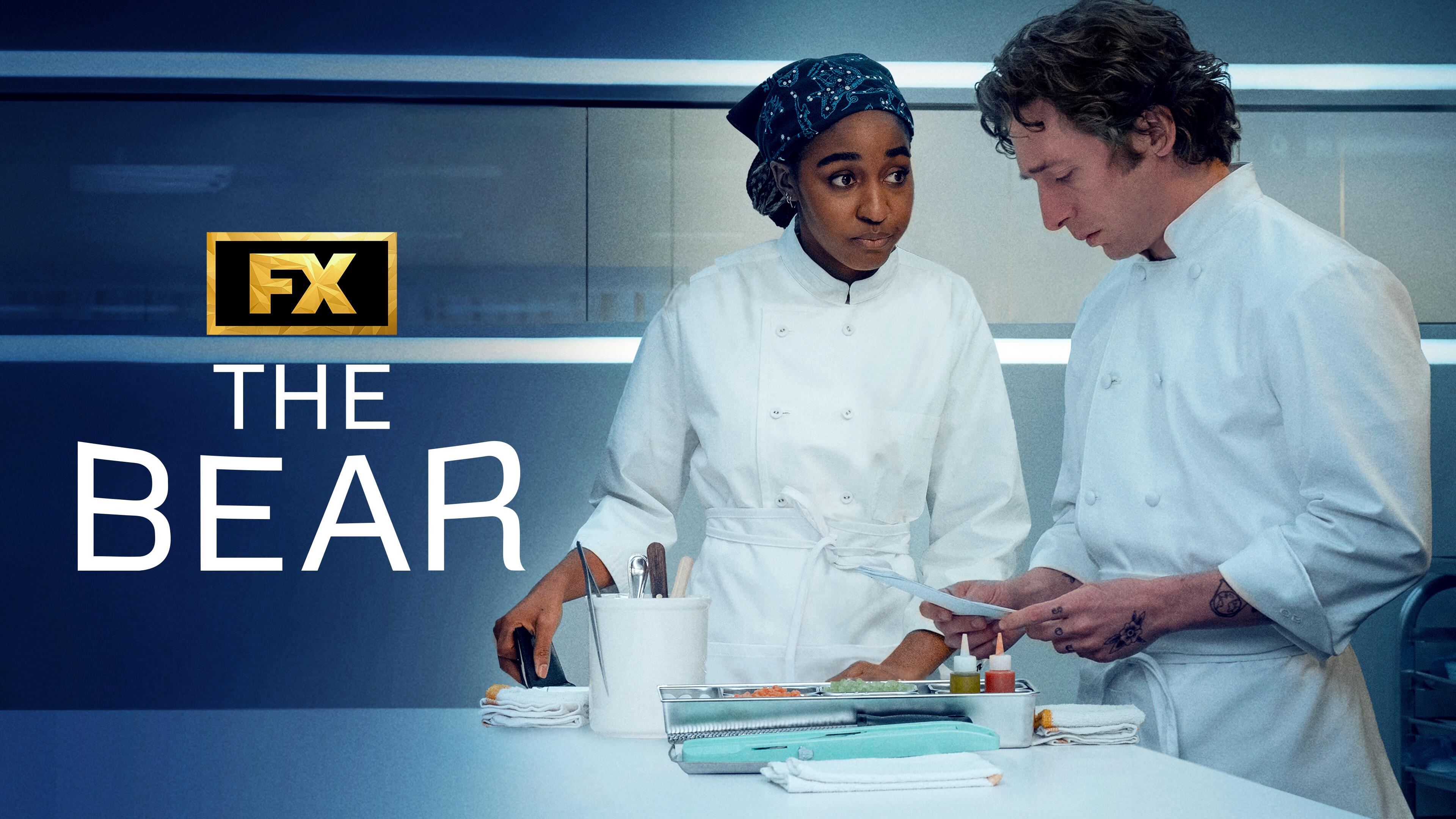 Title art for the Golden Globe-nominated series The Bear.