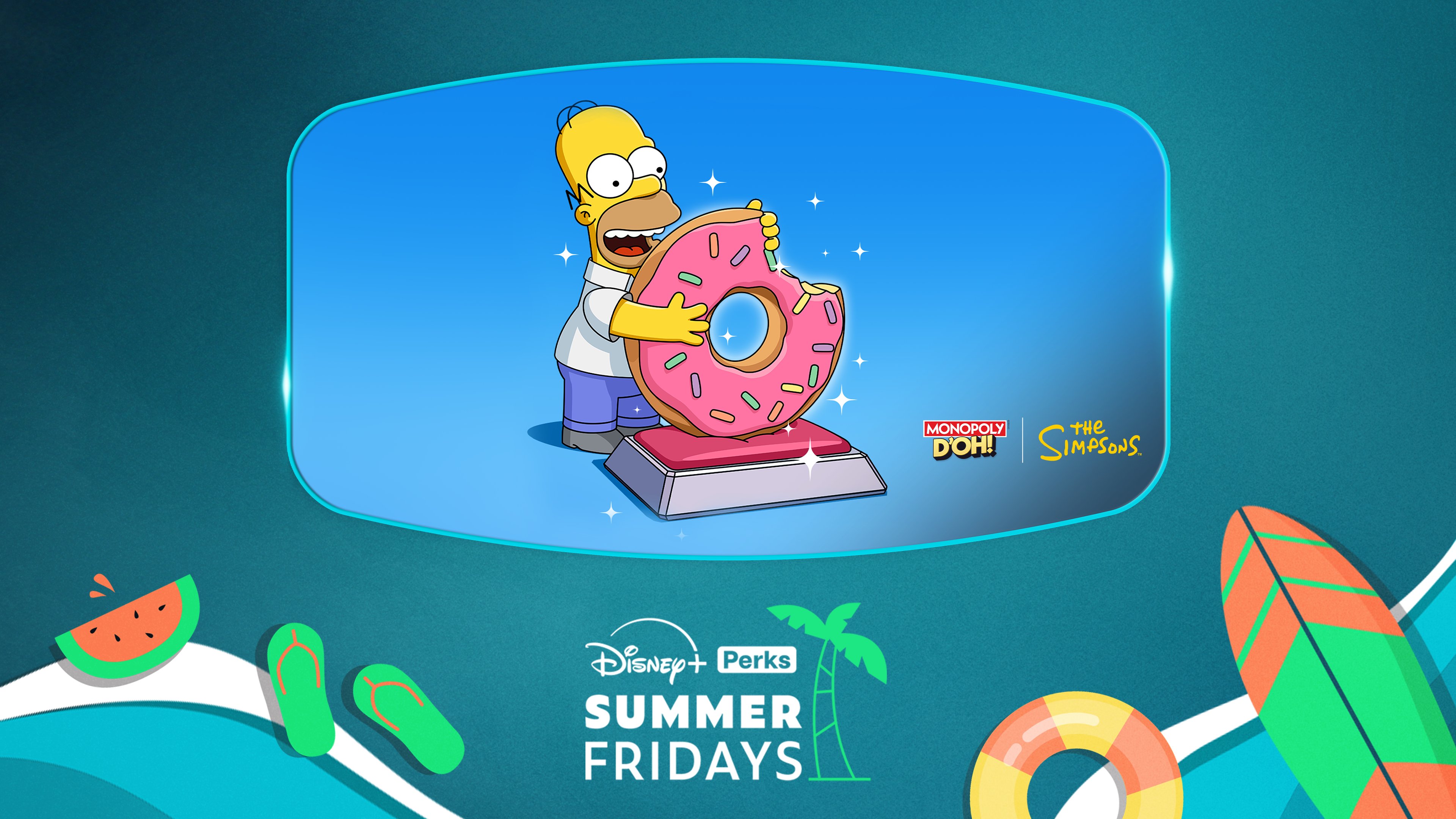 Homer Simpson eating a giant donut