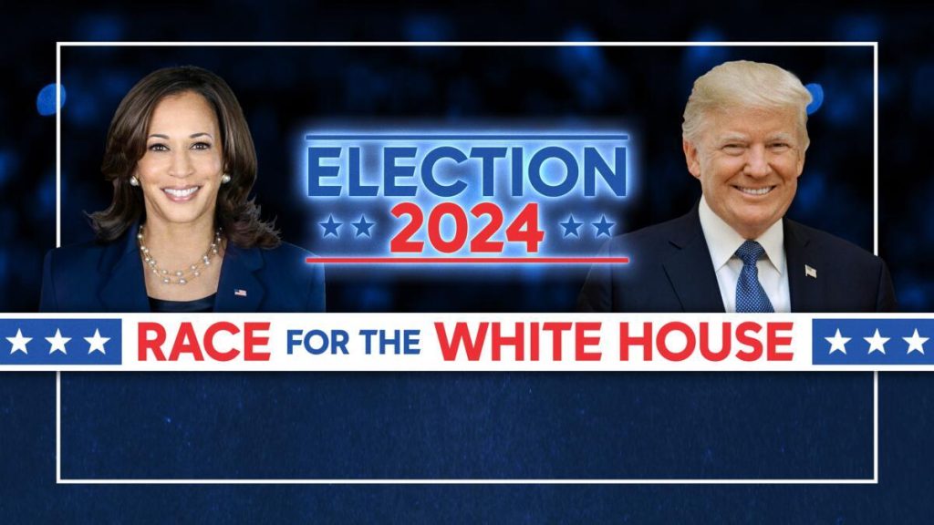 A graphic image representing the 2024 Presidential Election. 