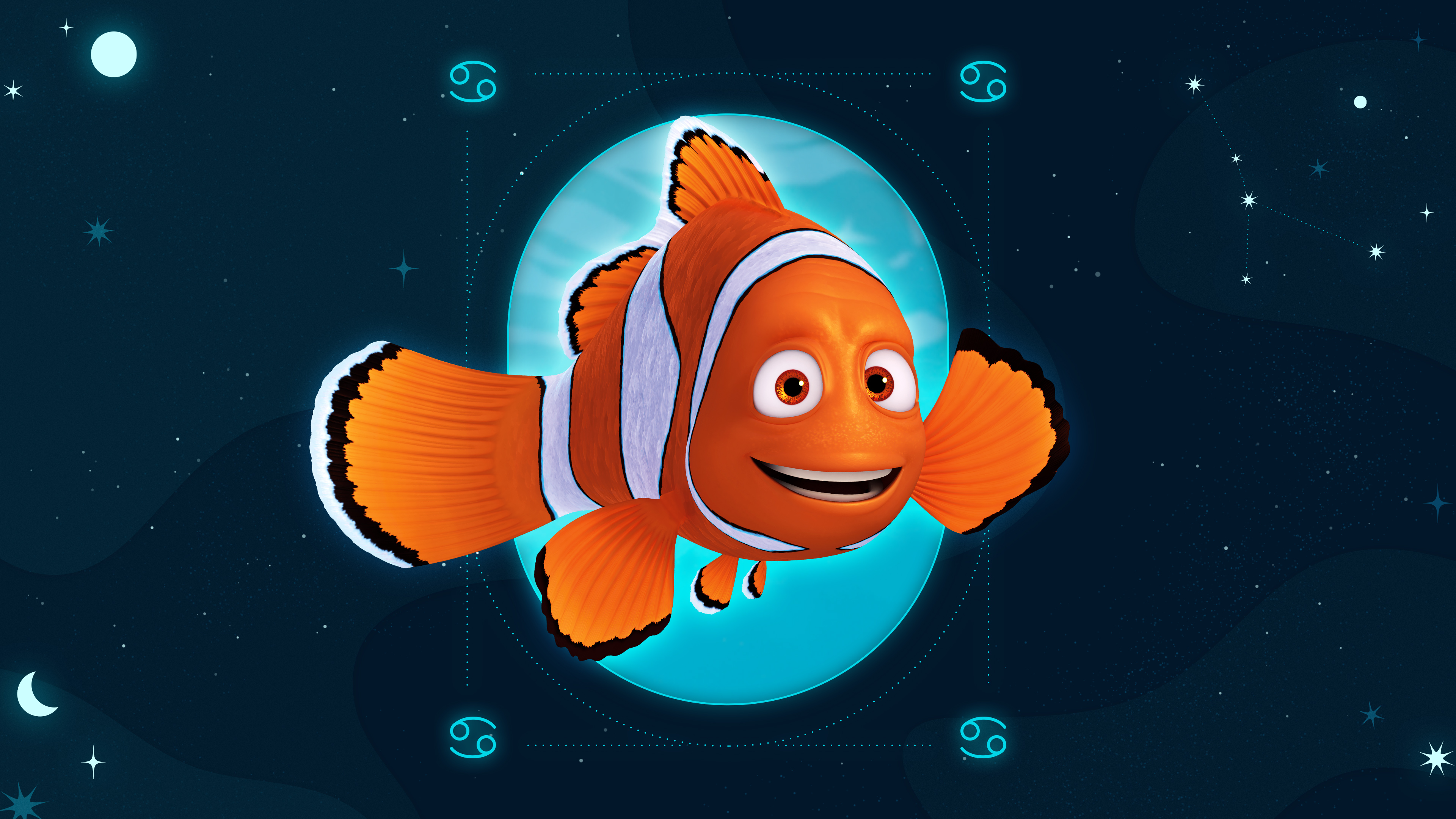  Imagen de Marlin asociada al signo cáncer según sus rasgos de personalidad y características.