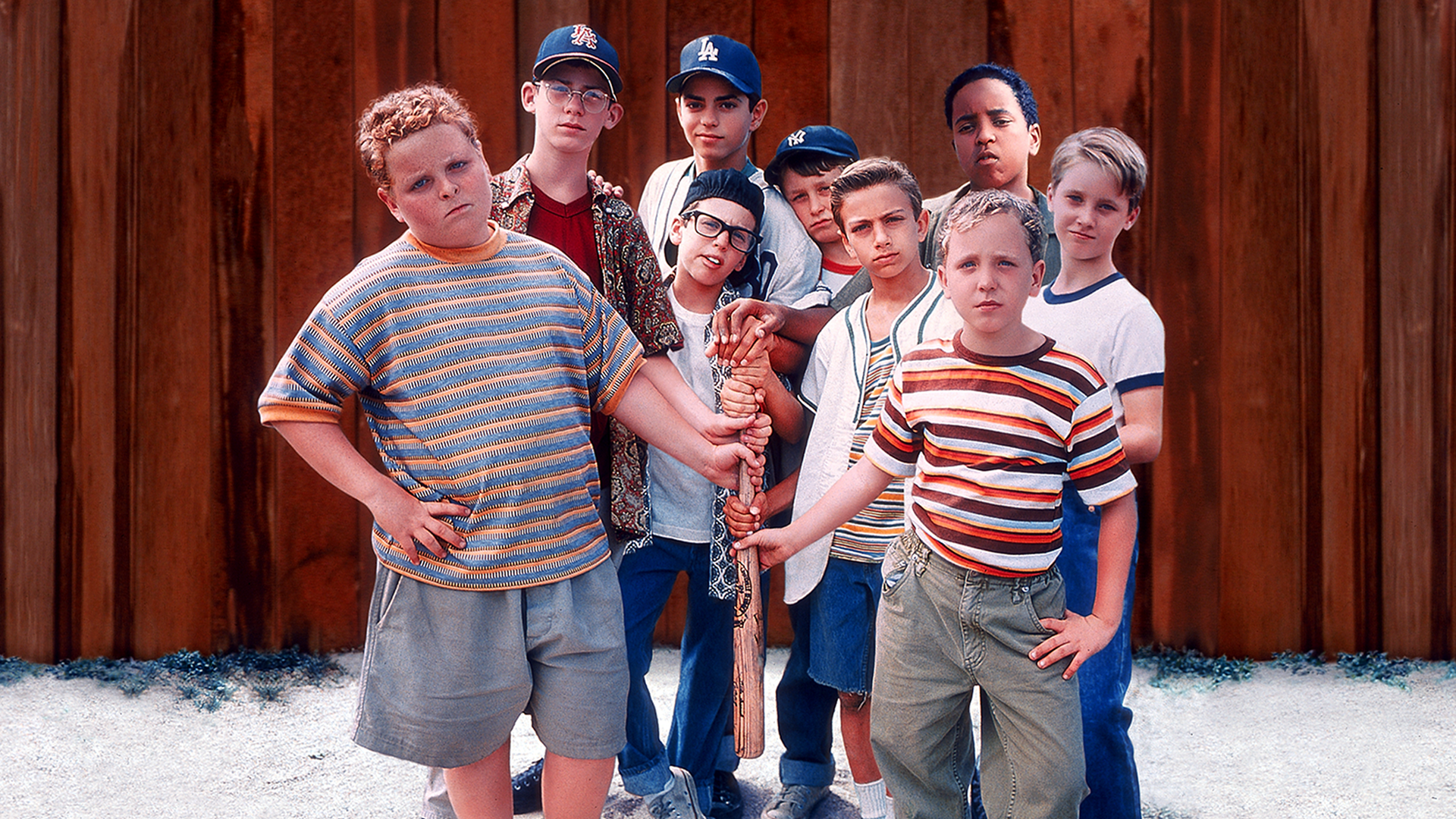 Group of boys from the 1993 movie The Sandlot.