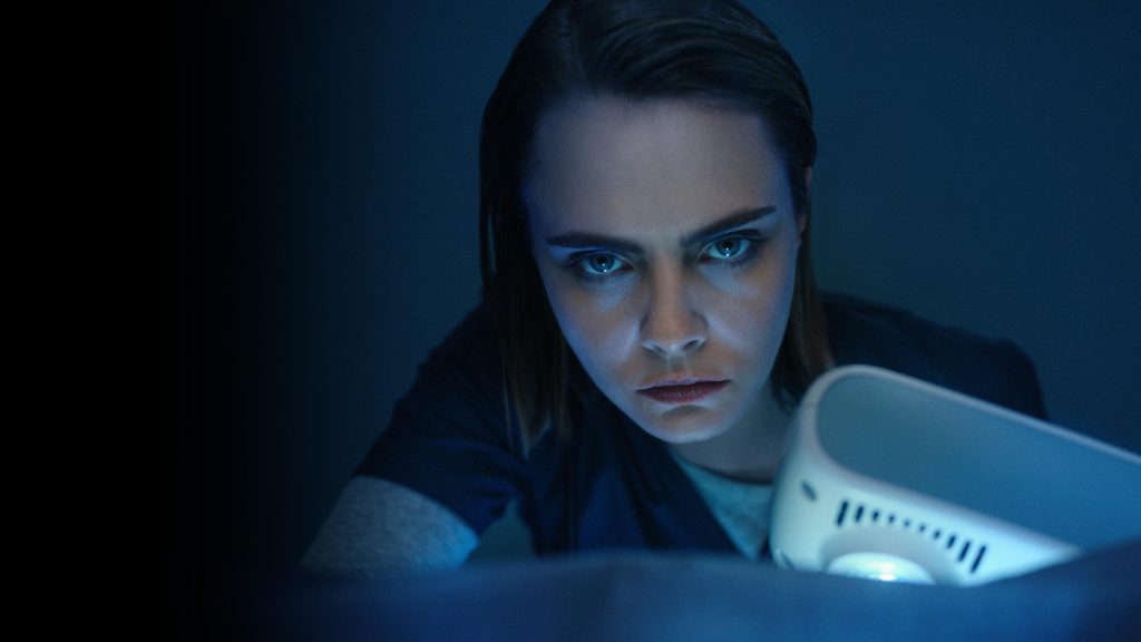 A still image of Cara Delevingne as Ivy in AHS: Delicate.