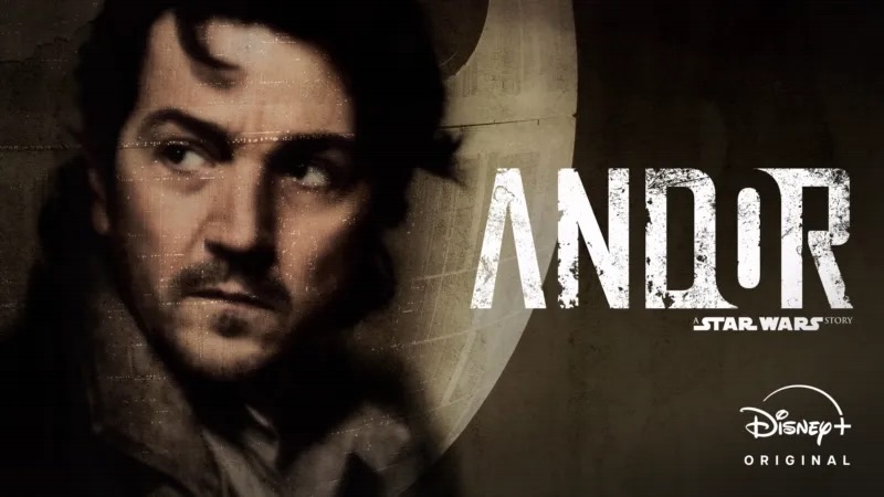 Title art for the Disney+ Original Star Wars series, Andor.