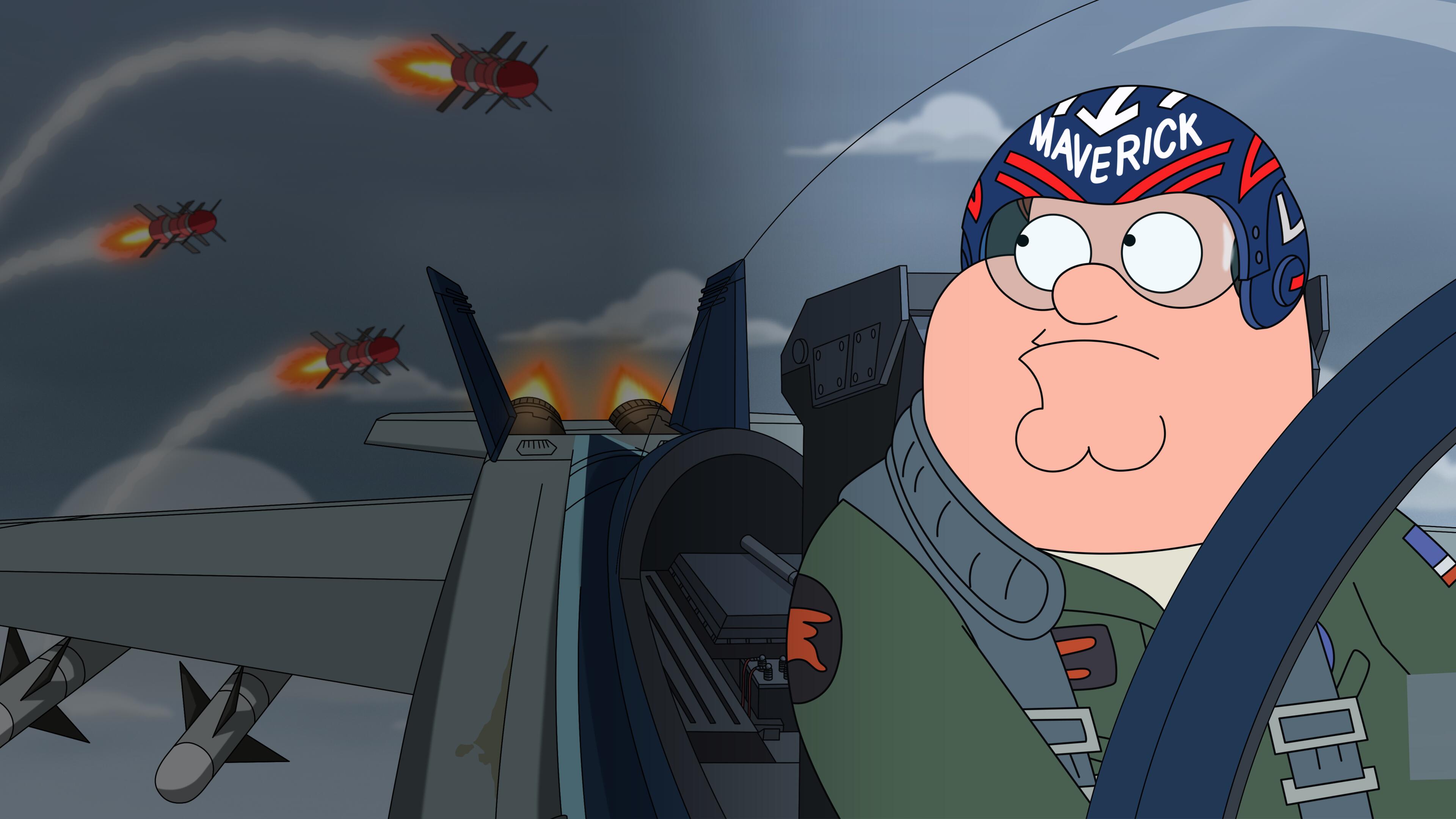 Peter Griffin, voiced by Seth MacFarlane, in a scene from Family Guy.