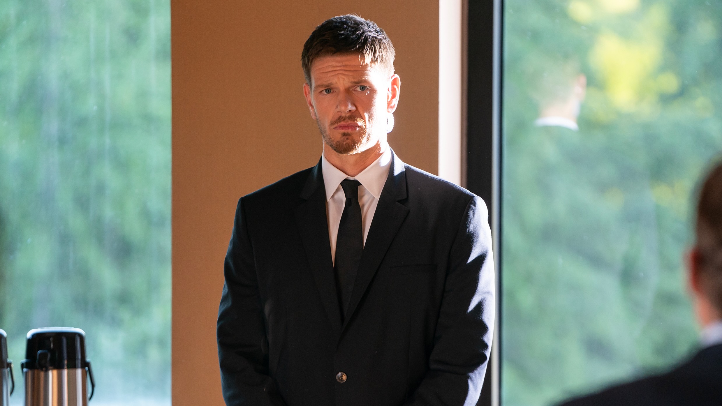 Jon Beavers as Agent Billy Pace in the Hulu Original Series Paradise.