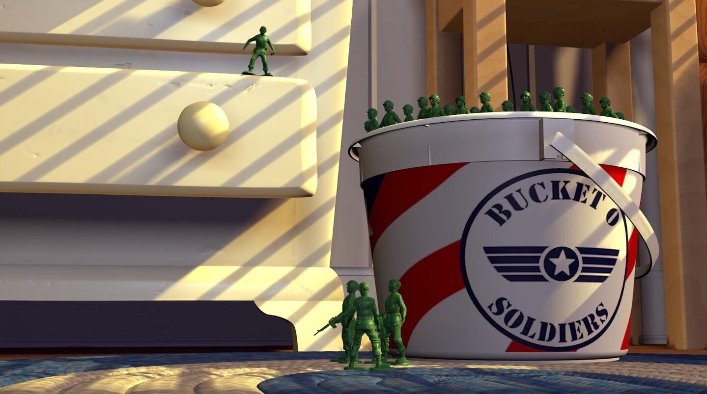 Os soldadinhos verdes de Toy Story