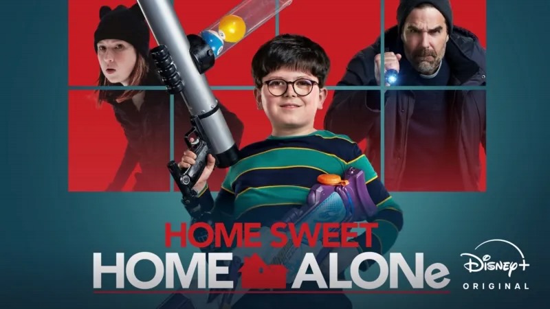 Title art for the Disney Christmas movie, Home Sweet Home Alone.